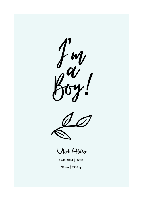 Sunt băiat! cu crenguță