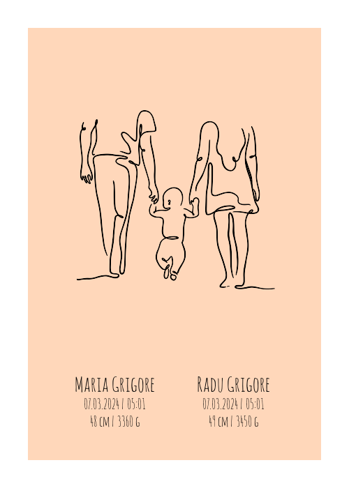 O familie fericită, iubitoare